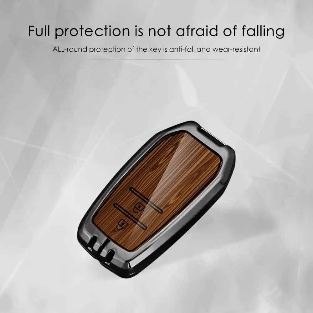 سبائك الزنك الجلود 2 زر البعيد مفتاح فوب غطاء شل لتويوتا هايلكس إنوفا Rav4 فورتشنر 86 المفاتيح #5