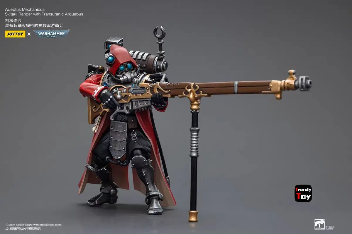 

【JOYTOY】Warhammer 40K Adeptus Mechanicus Skitarii Ranger with Transuranic Arquebus 1/18 Action Figure Toys