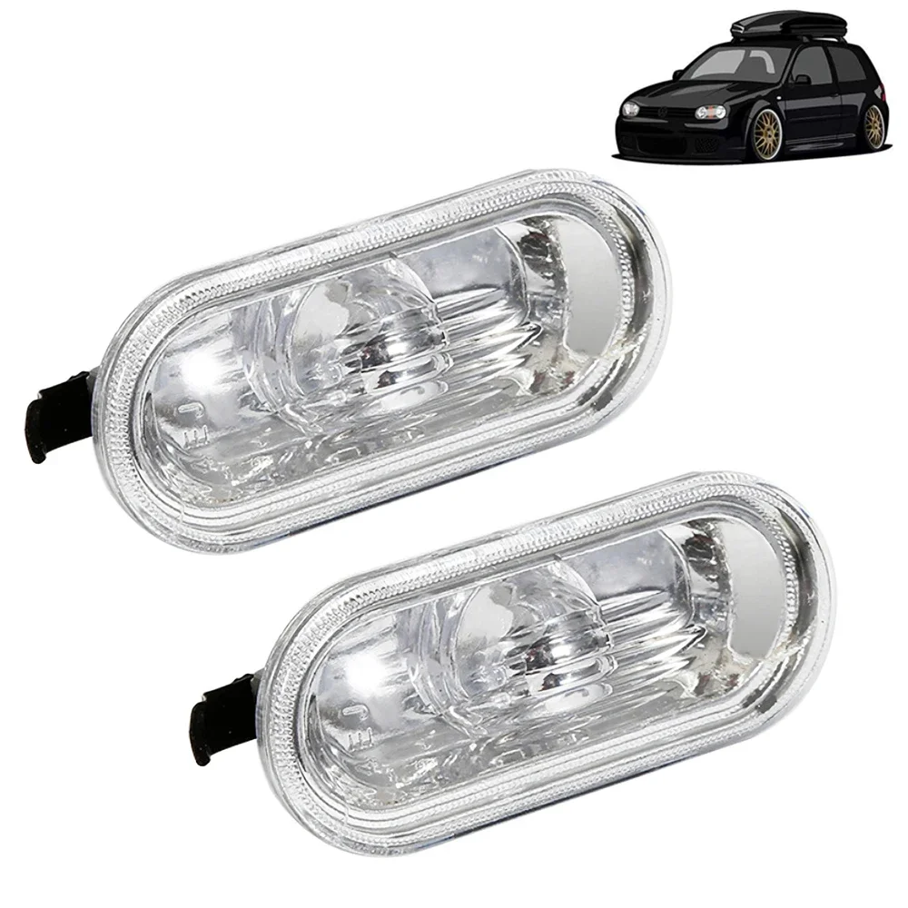 2 pièces feux de position latéraux coque clignotant lampe coque feux d'avertissement compatibles pour Volkswagen Golf 4 Mk4 Bora Vento siège
