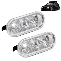 2pcs Side Marker Lights Shell Turn Signal Lamp Shell Warning Lights Compatible for Volkswagen Golf 4 Mk4 Bora Vento Seat
