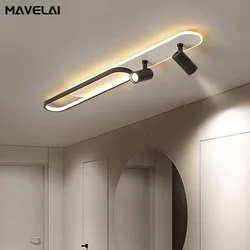 Simple Led Ceiling Lights With Spotlight Modern Bedroom Study Room Black White Gold Ceiling Lamp Home Indoor Decor Lighting Lamp