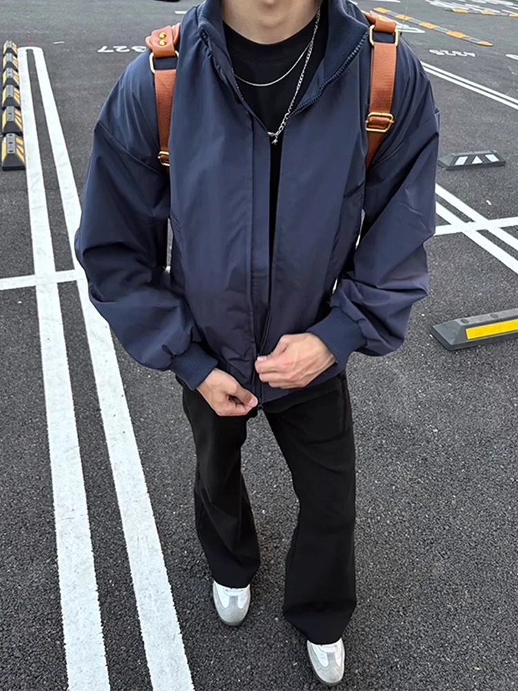 

Мужское осеннее бейсбольное пальто Cleanfit American Sle Pilot Jaet с воротником королевского синего цвета или стеганая молния