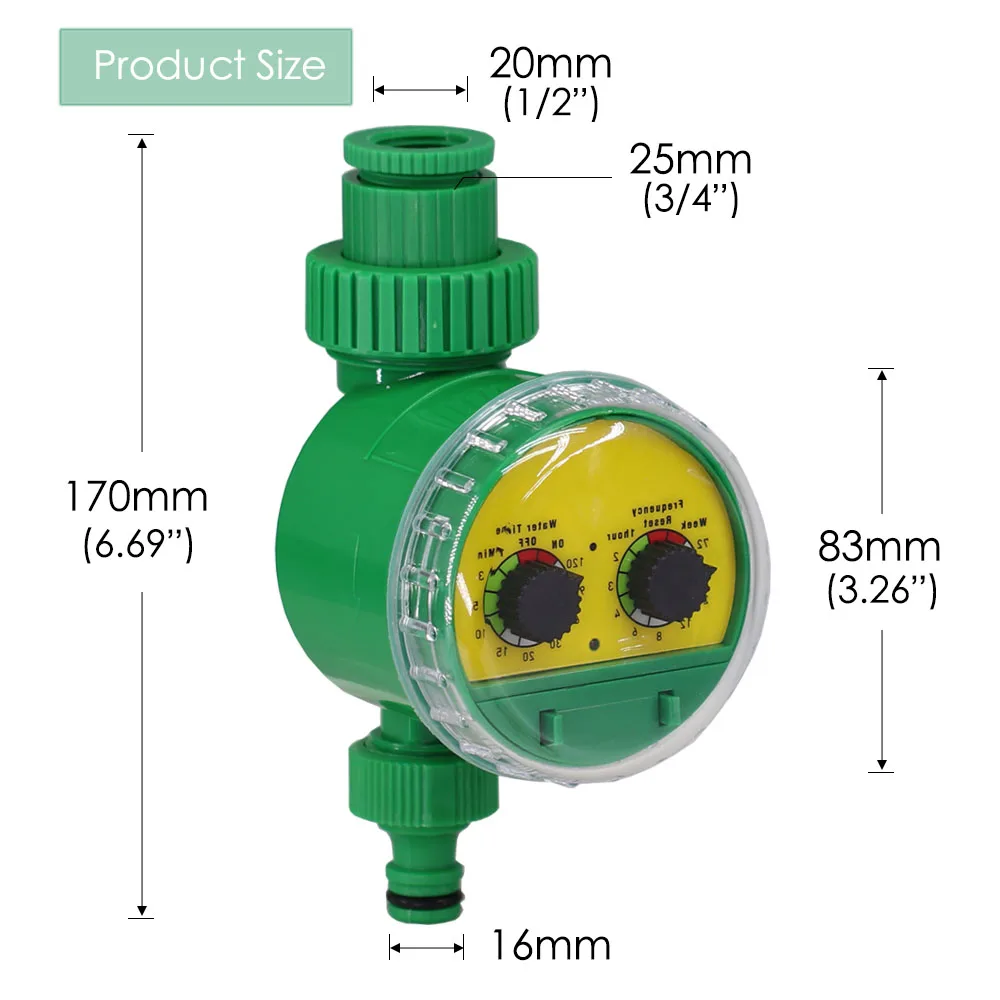 Temporizador De Rega De Jardim, controlador De Irrigação, aspersor automático mecânico, válvula programável, ferramentas de aspersão por gotejamento