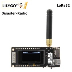 LILYGO® Disaster-Radio LoRa V2.1_1.6.1 ESP32 433/868/915Mhz bezprzewodowy moduł Bluetooth WIFI 0.96 Cal OLED SD płytka rozwojowa