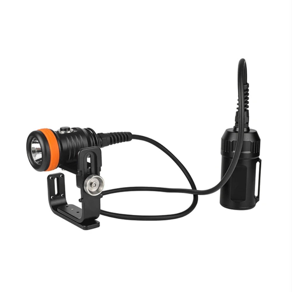 OrcaTorch D620 Powerful Scuba Diving Canister Diving Torch Light Rechargeable LED Lantern Primary Technical Diving Flashlight