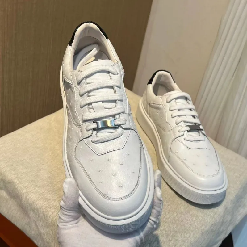 

Весенне-осенняя повседневная обувь, мужские кроссовки, молодежные белые оксфорды на шнуровке с круглым носком, мужские спортивные туфли из натуральной кожи на плоской подошве