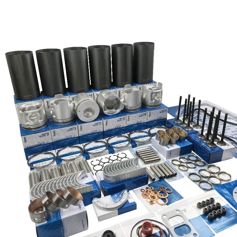 ل أجزاء إصلاح المحرك مجموعة 6D34 محرك إصلاح إصلاح مجموعة ME220454 ME013366 اسطوانة بطانة مجموعة كبّاس