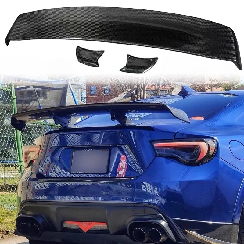 

For Subaru BRZ Toyota 86 GT86 2012-2021carbon fiber material rear roof GT spoiler wing luggage compartment lip protective cover