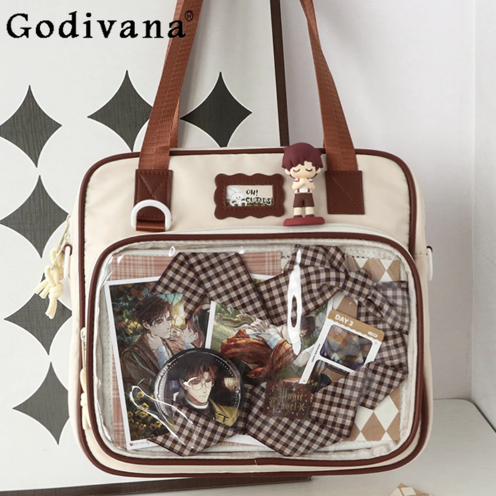 

Sweet Cute Shoulder Bag Bolso Fashion Diy Transparent Itabag Kawaii Bags Ladies Handbags