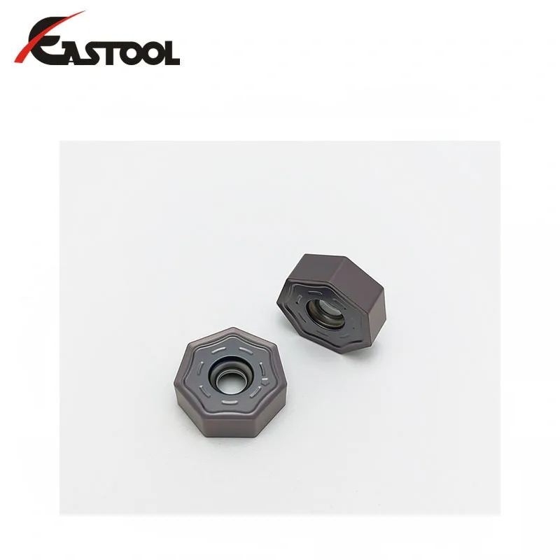 

10pcs XNMU070508-F57/GR PVD Coated Heptagon Indexable Carbide Milling Insert Metalworking Tools