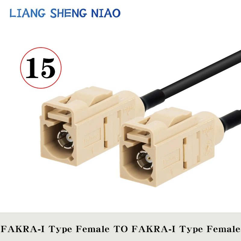 FAKRA I สาย RG174โคแอกเซียลสำหรับรถยนต์วิทยุดาวเทียม GSM 50Ohm โทรศัพท์มือถือสำหรับรถยนต์สายต่อ telematics