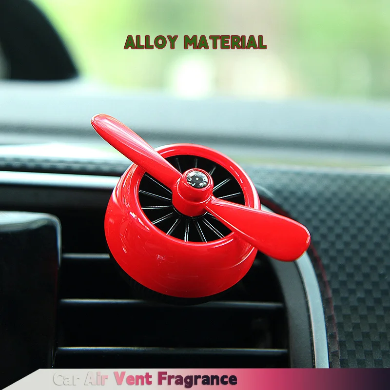 

Car Vent Fragrance Propeller Diffuser Refillable Solid Scent Tablets Odor Elimination Air Freshener for Mercedes BMW Audi Volvo