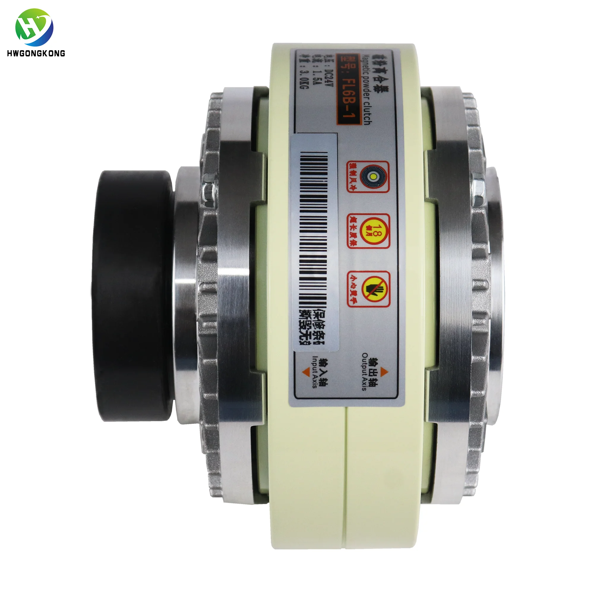 Kopling Magnetik TLF 15N.m Tipe Poros Berongga untuk Mesin Plastik Mesin Cetak Penggulung Ulang Kopling Magnetik