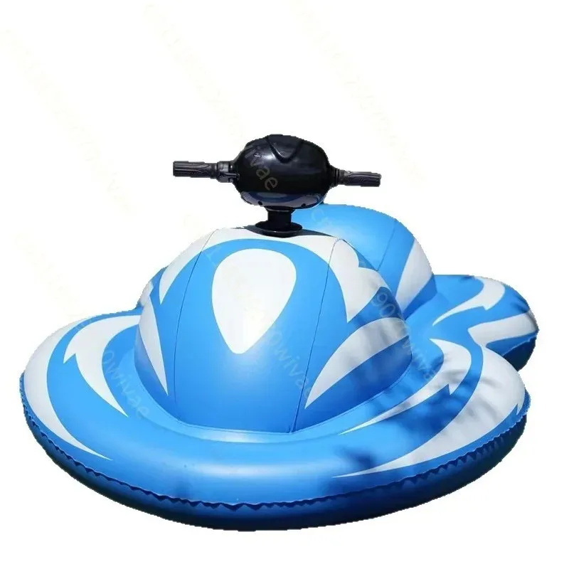 Kids Inflatable Water Boat Electric Motor Floating Toy Portable Adult Kayak Fishing Boat with Thruster Mount Design