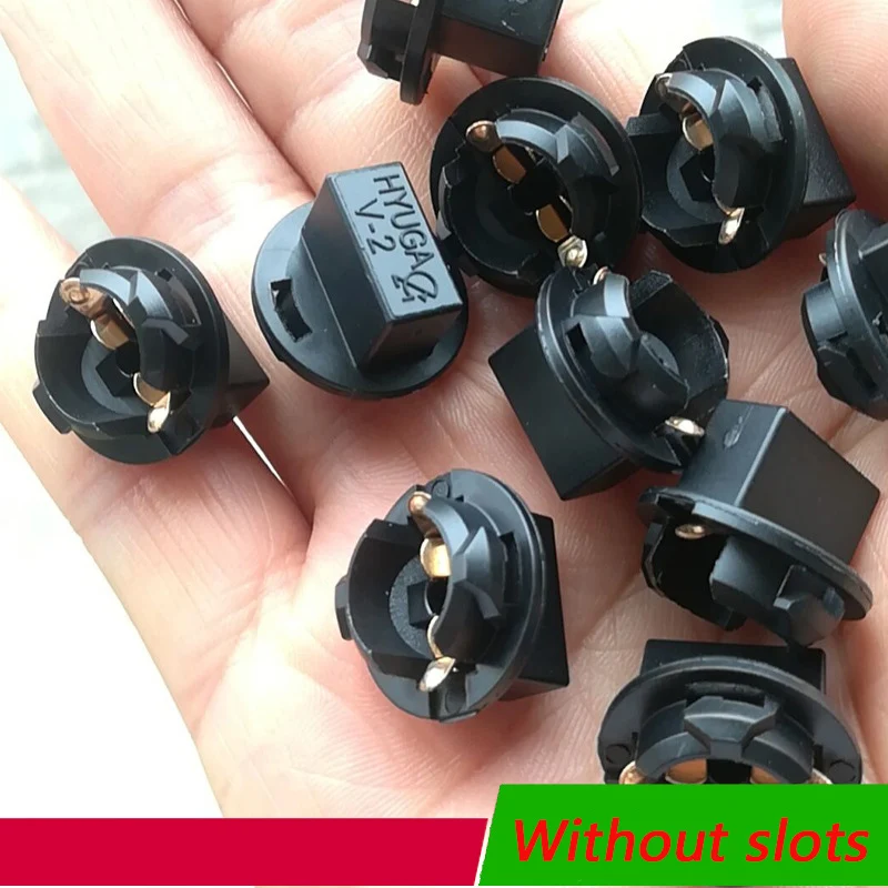 

10pcs T10 Socket W5W Wedge Base Socket Lamp Holder - For Car Dashboard/Meter Cluster Light Bulb Holder Car Parts