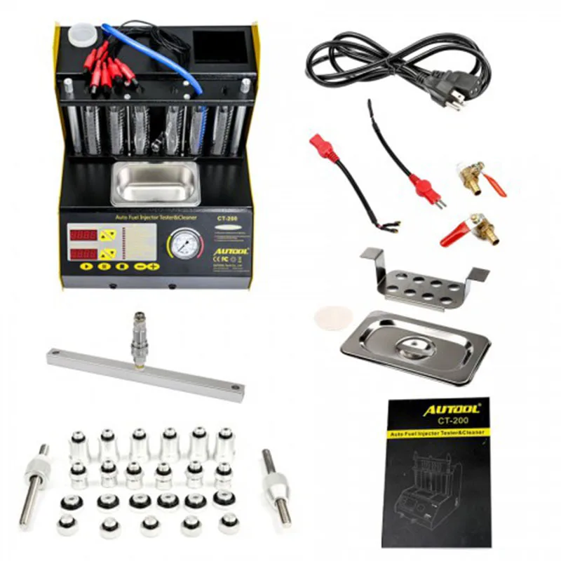 

Autool CT-200 Automotive Fuel Injection Systems Cleaning Tools CT200 Fuel Injector Cleaner and Tester 110V /220V
