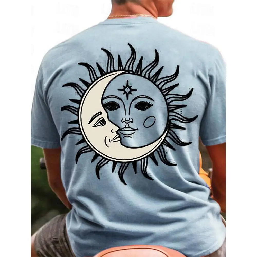 

Men's T Shirt Ethnic Pattern 3d Print Summer Fashion Short Sleeve Crew Neck T Shirt Casual Outdoor Oversized Clothing Streetwear