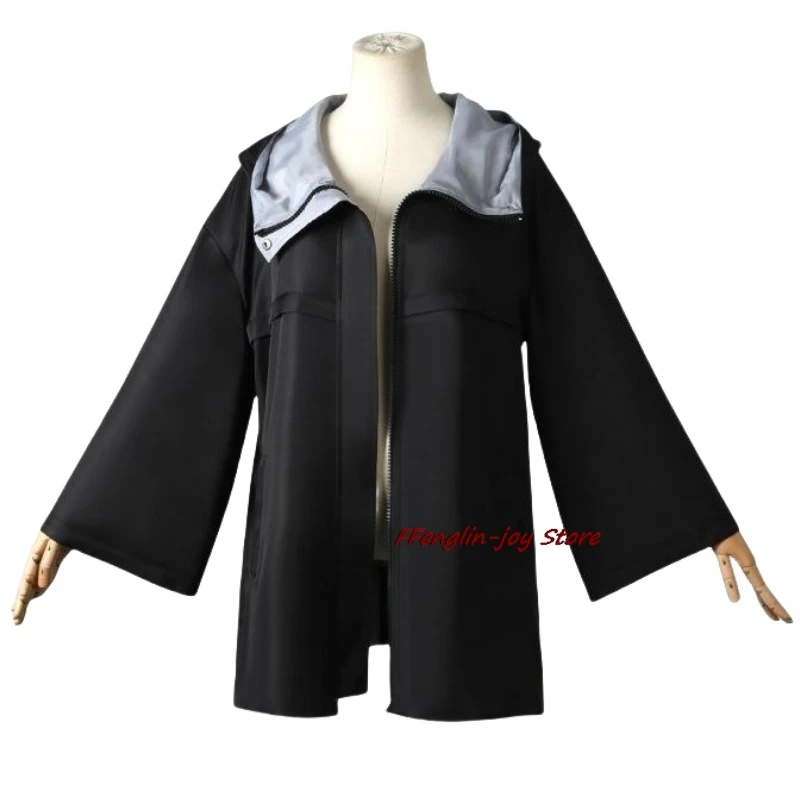 Nazuna Nanakusa Call Of The Night Anime Cosplay Kostuum Vampier Zwarte Jas Mantel Vest Pruik Lichtroze Vlecht Haar Halloween