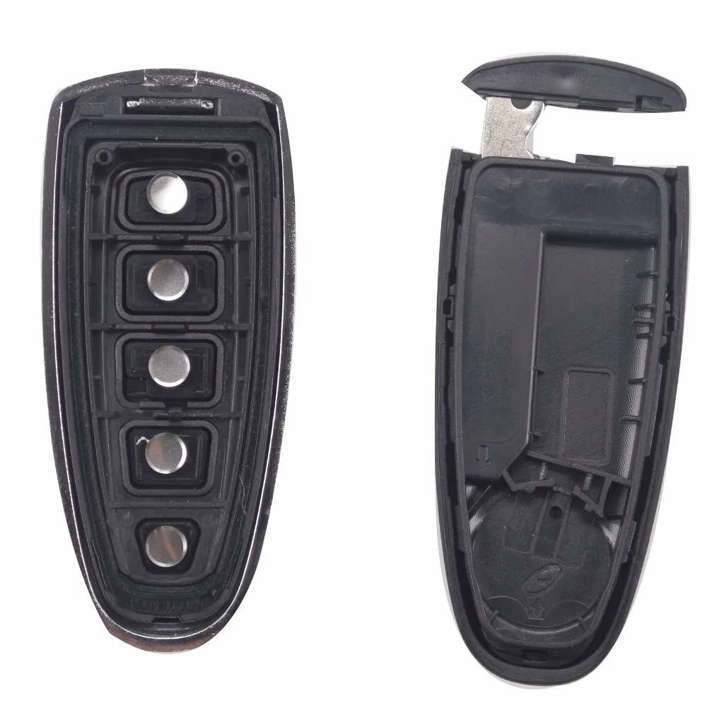 Jingyuqin 5 Buttons Smart Remote Car Key Case Cover Fob For Ford Explorer Edge Escape Flex Taurus 2011 2012 2013 2014 2015