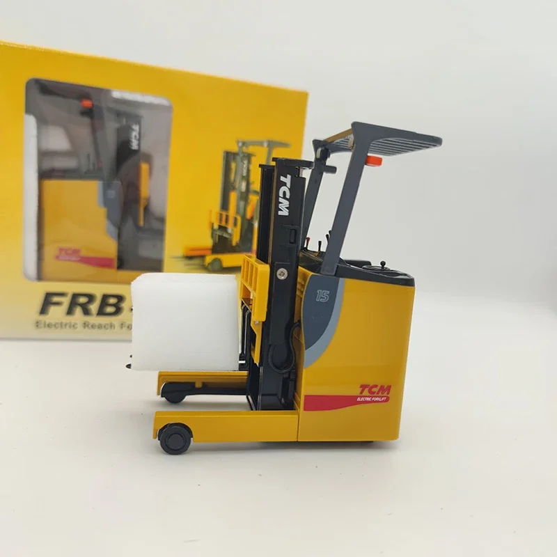 1:20 TCM FRB-VIII Reach Forklift Diecast & Toy Vehicle Construction Machinery Stacker Alloy Forklift Truck Model Collectible Toy