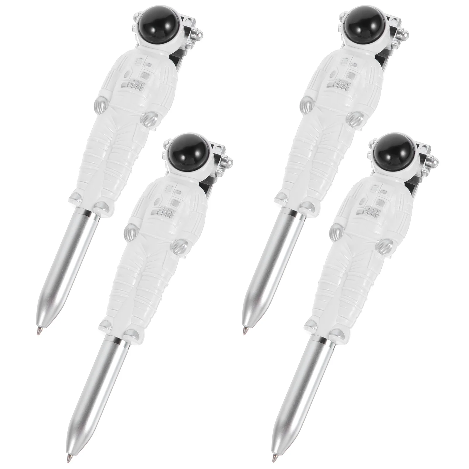 4pcs Quick Ballpoint Pen Dry Ink Portable Space Astronaut Ballpoint Pen Themed Gift Student Pens Writing Tools