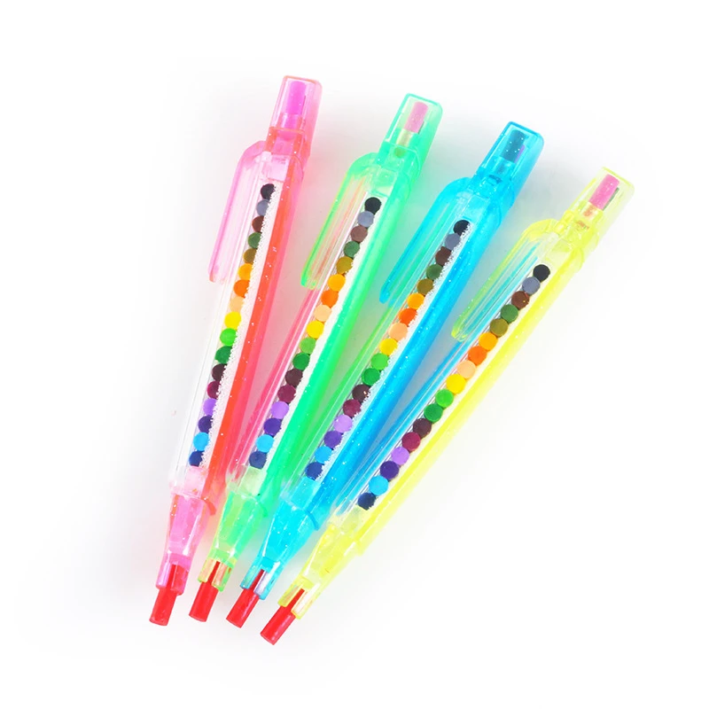 1Pcs Creative 20 Colors Crayon Student Drawing Color Pencil Multicolor Art Kawaii Writing Pen for Kids Gift School Stationery
