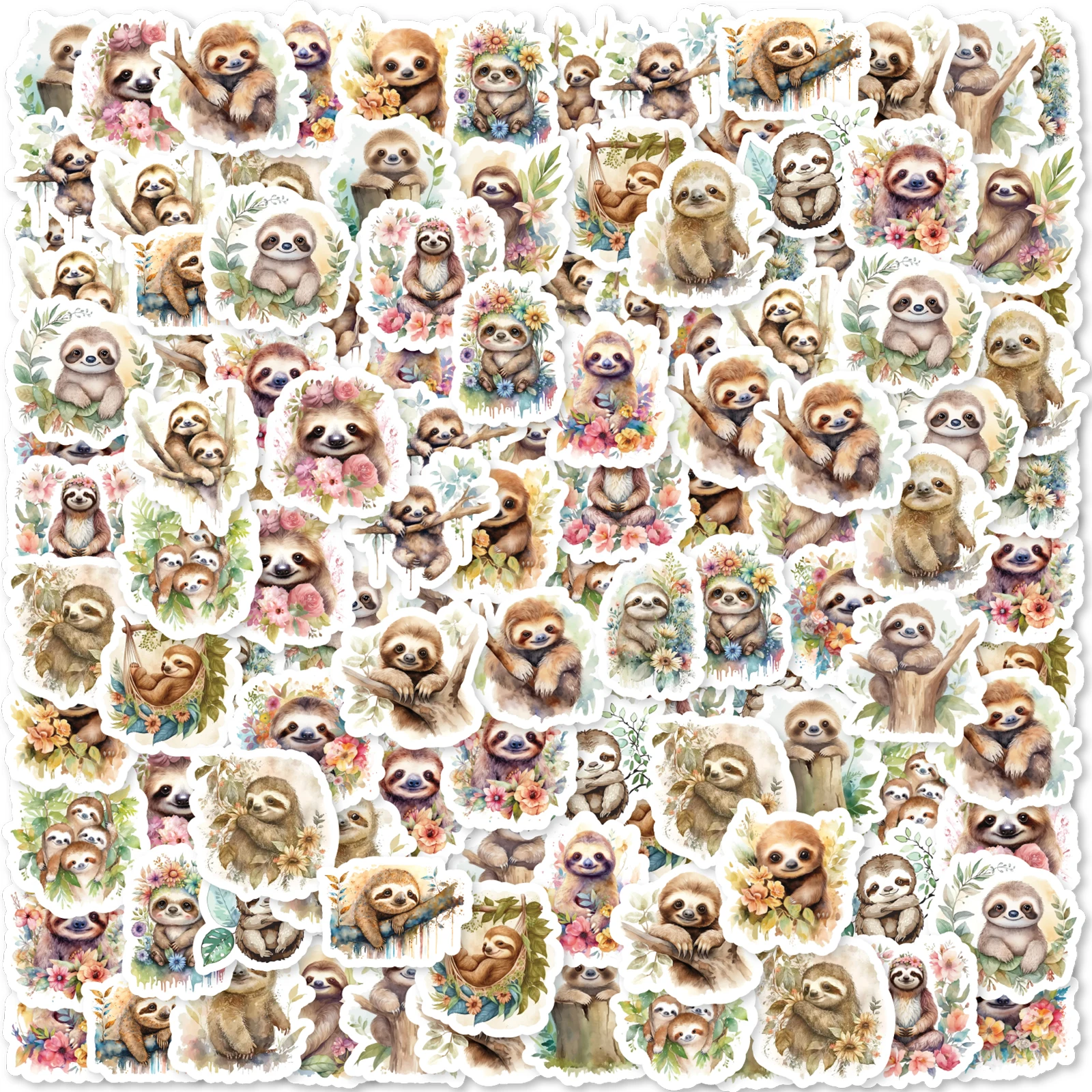 귀여운 작은 나태 빈티지 그래피티 스티커, DIY 장식 노트북 여행 가방 오토바이 클래식 장난감 스크랩북 PVC 데칼, 46 개