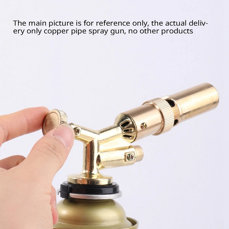 AS94-911 Copper Tube, Cassette Gas Tank Gun, Portable Barbecue Baking Gun, Outdoor Camping Ignition Barbecue Flamethrower