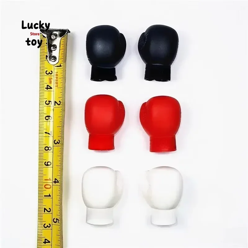 Mini 1/6 Scale Boxing Three-color Gloves Fighting Gloves Model for 12'' Soldier Action Figure Doll Decoration Accessory