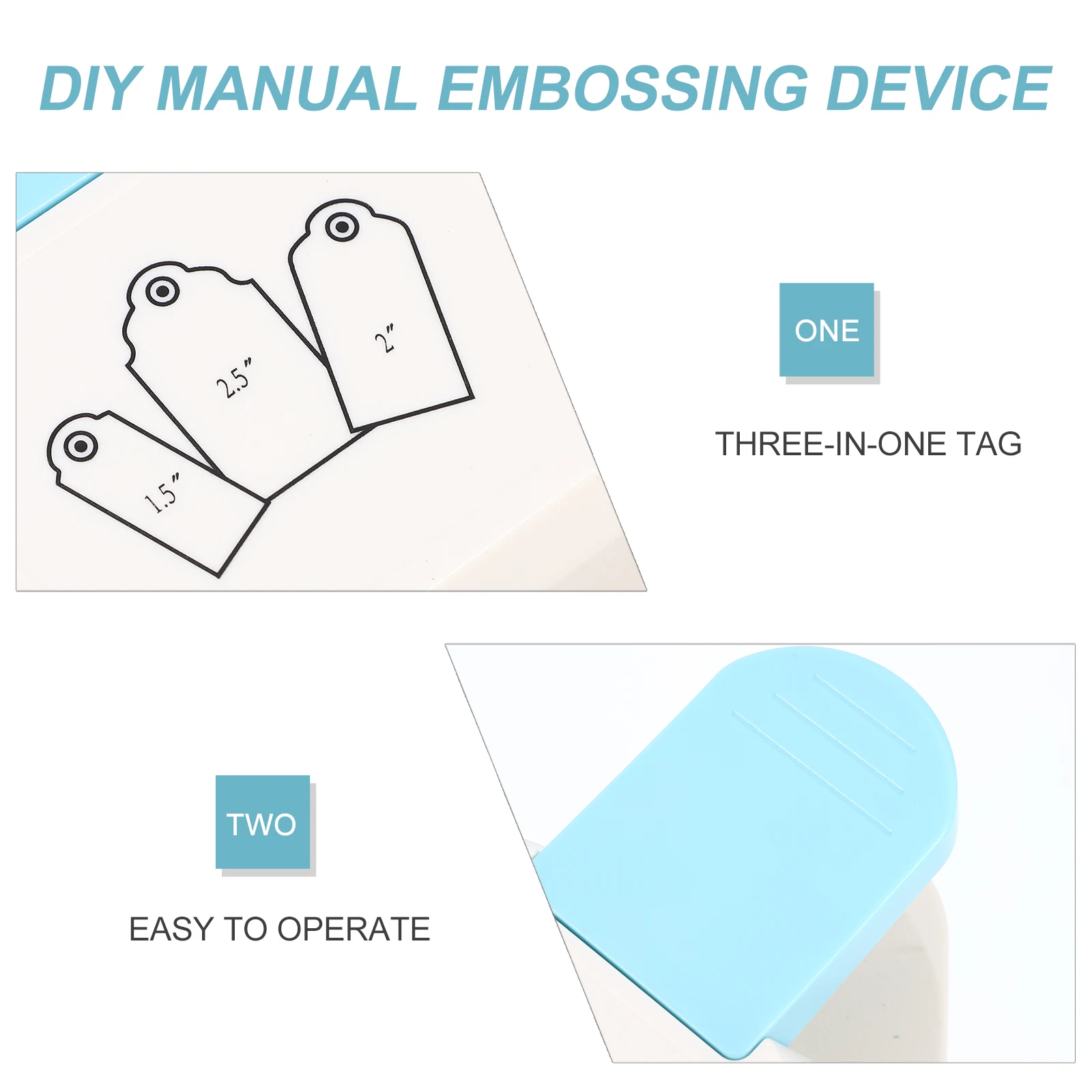 

3.8Cm 5.0Cm 6.4Cm Craft Punching Machine Paper Hole Puncher Ergonomic Handle Scrapbooking Diy Arts Label Tag Making No Paper Jam