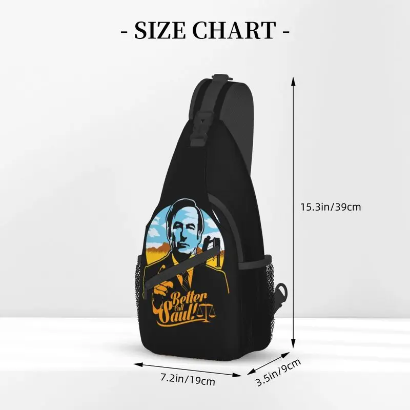 Heisenberg Breaking Bad Sling mochila crossbody para homens, melhor chamada personalizada, bolsa de ombro Saul para viagem, mochila de caminhada