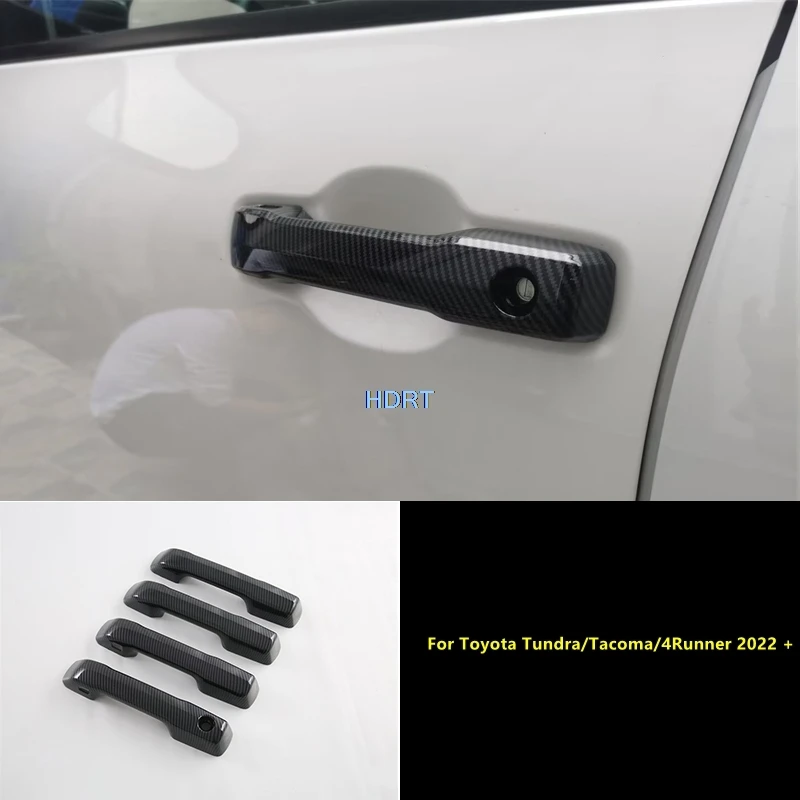 

For Toyota Tundra/Tacoma/4Runner 2022 + Car Style Door Bowl Frame Handle Cover Protector Decoration Accessories Exterior Sticker