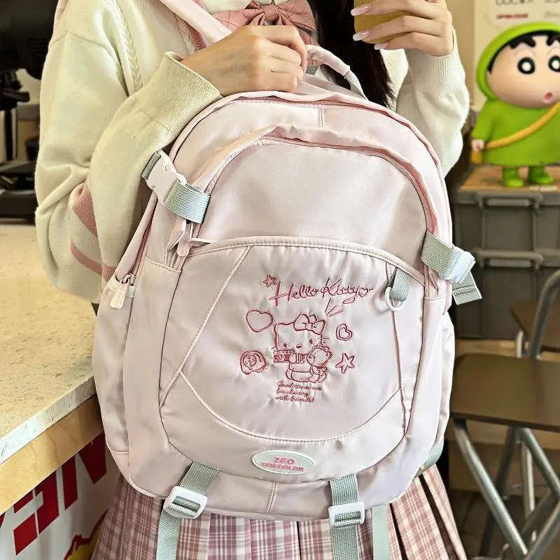 

Original Tidecolor × Hellokitty Sanrio Characters Large-Capacity Student Backpack Lightweight School Bag Travel Outing Girl Gift