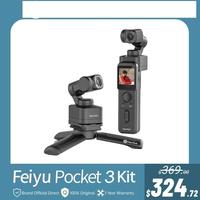 FeiyuTech Feiyu Pocket 3 Kit Cordless Detachable 3-Axis Stabilizer Gimbal Camera 4K60fps Footage Magnetic Attach AI Tracking