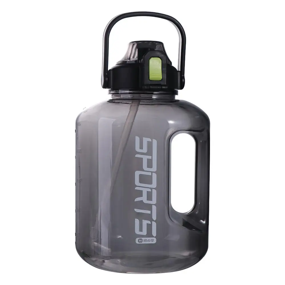 1.8L/3L Sports Water Bottle Large Capacity Handle Men Water Kettle Food Grade Plastic Gym Cycling Cup Hiking