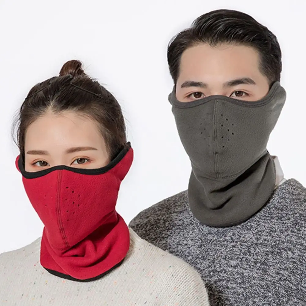 

new Winter Fleece Face Mask Neck Warmer Women Men Warm Mask Windproof Sport Scarf Cycling Face Mask