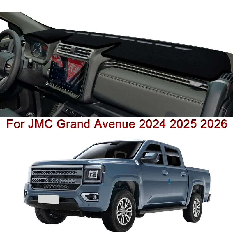 Car Dashboard Mat For JMC Grand Avenue 2024 2025 2026 Protective Interior Anti-Pad Shade Cushion Cover Auto Accessory