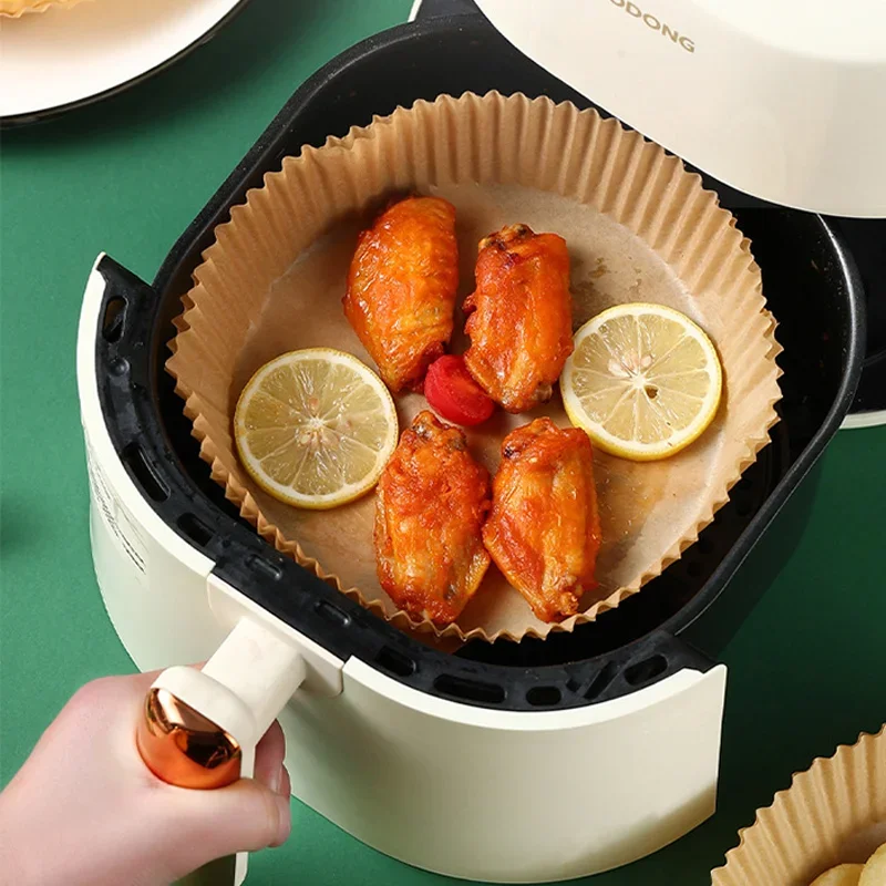 air fryer special paper silicone oil paper food special paper pad household paper plate50/100 sheets Paper towel roll holder