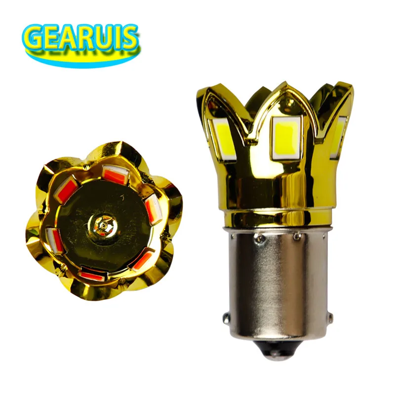

10X Lotus LED S25 P21W 1156 BA15S 12 smd 4060 1.8W with IC Car Tail Bulb Brake Lights Reverse Lamp Daytime Running Signal Light