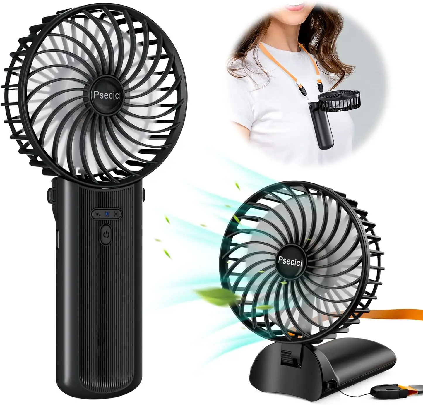 

Mini Handheld Fan, 4 Speeds 180° Foldable, Portable Personal Fan for Travel/Office/Outdoor