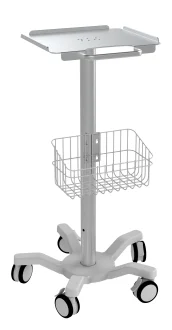 Heavy Duty Medical Trolley, Aluminum 35kg Load ECG Cart, for Ultrasound Systems, Monitor Mount Diagnostic Equipment Cart
