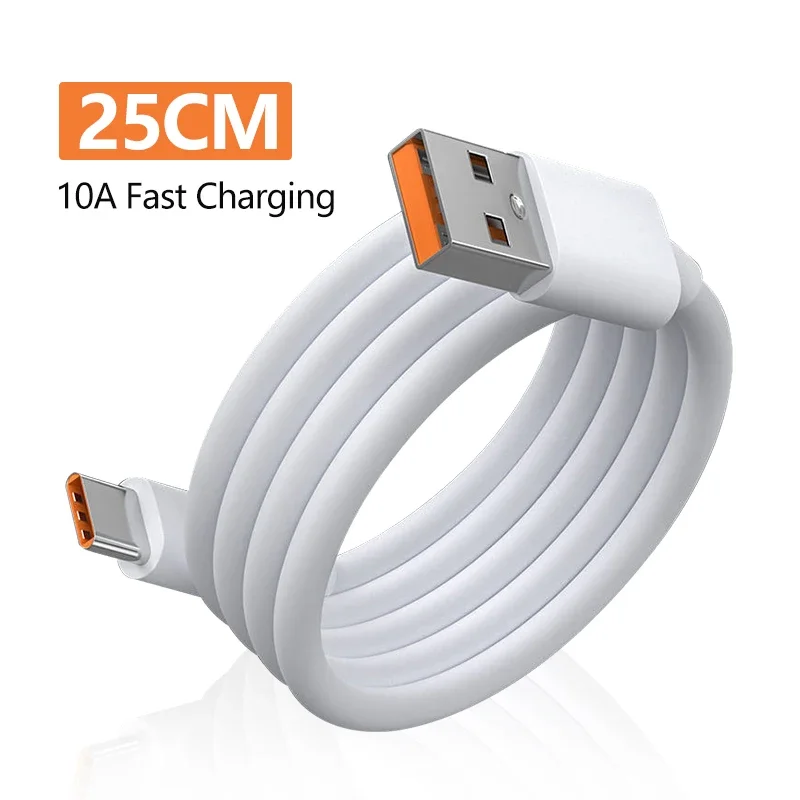 10A Type C Fast Charging Cable for Mate 40 50 Mobile Phone 120W USB-C Phone Data Cord Female c to male usb Mini usb cable