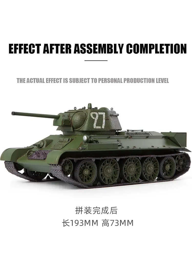 Academy Assembly Model Kit 13505 Soviet/T34/76 Medium Tank No 183 Factory Production 1/35