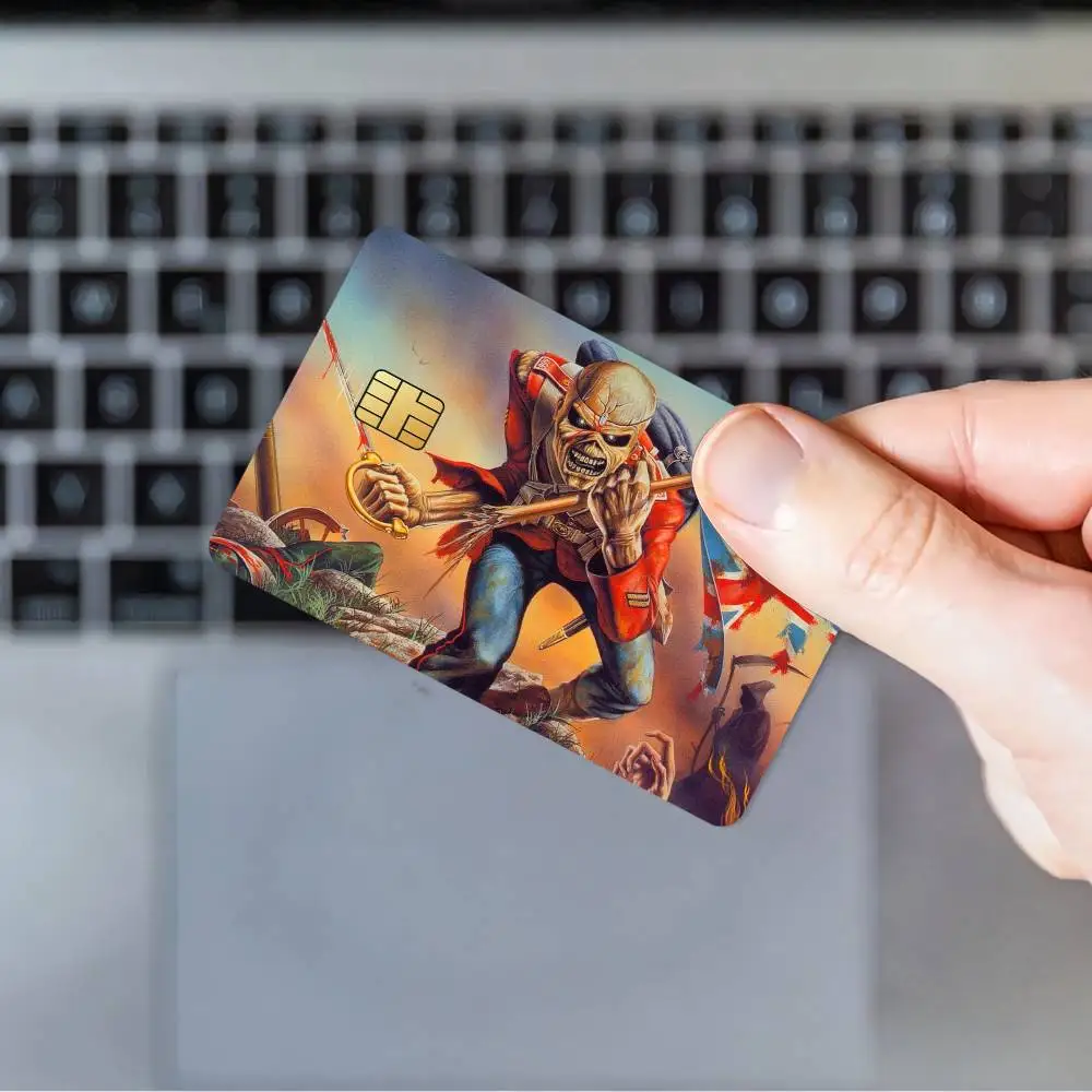 Band I-IRON M-MAIDEN Credit Card Skin Stickers for Bank Card Bus Metro Card Sticker Waterproof Gift