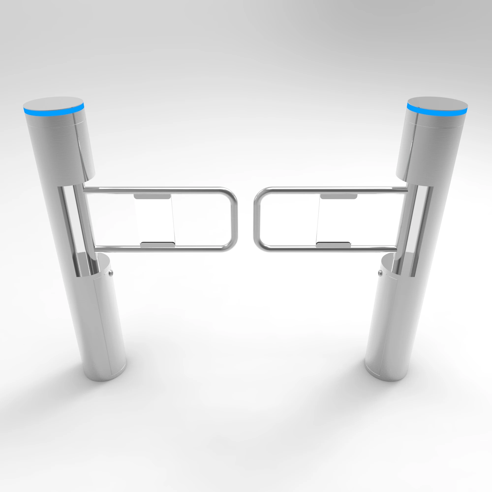 168 mm diameter Cylinder Swing Turnstile Gate Stainless Steel 304 Barrier Arm with DC Brushless motor