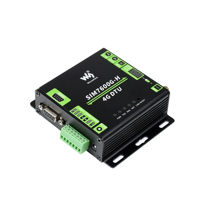 USB UART/RS232/RS485 Multi Interfaces Communication Waveshare Industrial Grade SIM7600G-H 4G DTU module