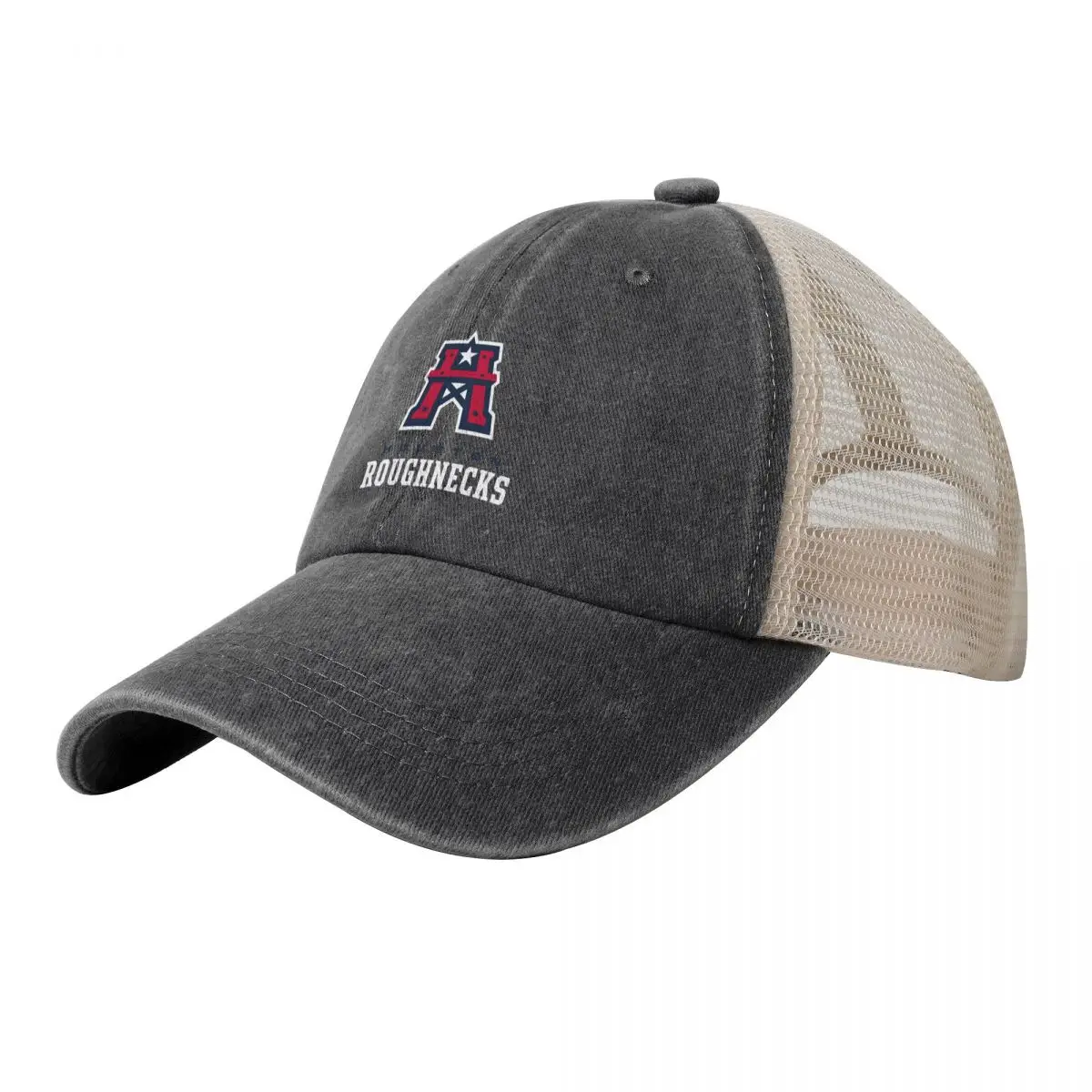 

TX Texas Houston Roughnecks Merch Cowboy Mesh Baseball Cap Hip Hop Christmas Hat cute Women's Beach Outlet Men's