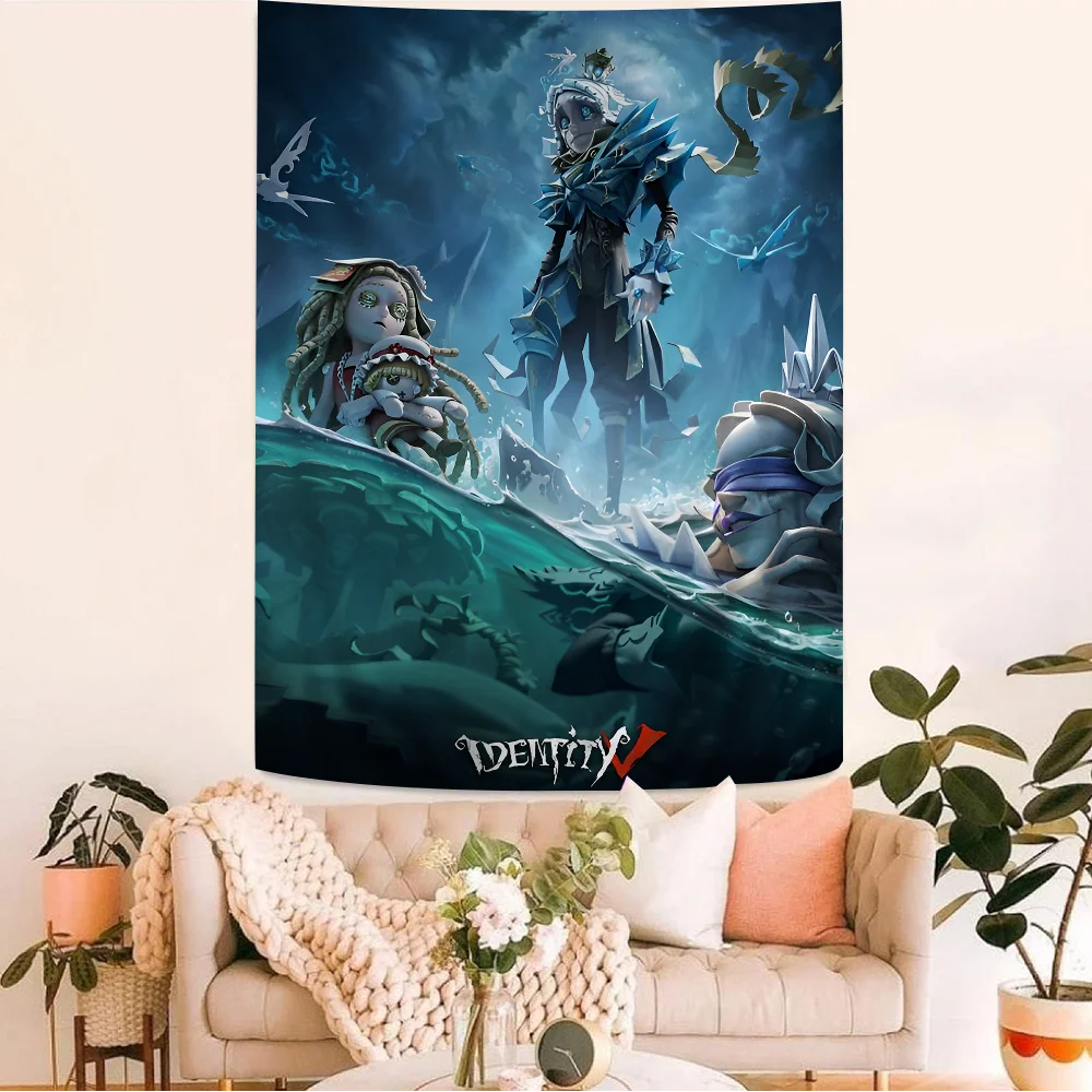 Horror Game I-Identity V DIY Wall Tapestry Hanging Tarot Hippie Wall Rugs Dorm Home Decor