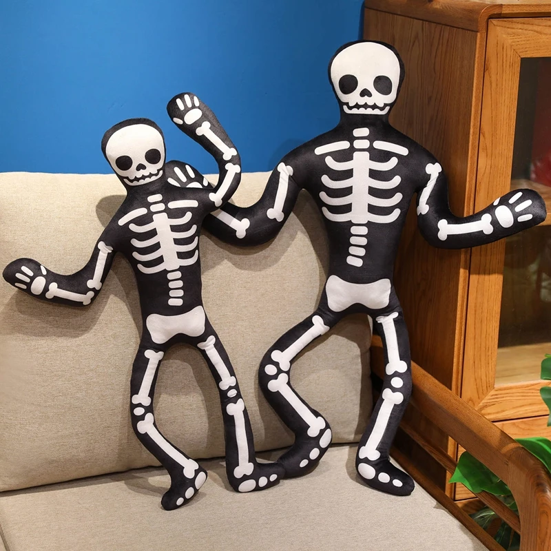 Jouet en peluche squelette drôle de cauchemar de noël, citrouille, esprit maléfique, poupée en peluche, décoration d'halloween, faux cadeau d'halloween pour enfants