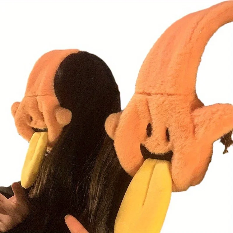 أغطية أذن من القطيفة المضحكة ذات الرسوم المتحركة المبتكرة للنساء، واقيات أذن دافئة للخريف والشتاء لركوب الدراجات #5